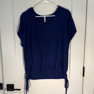 PerSeption Concept Short Sleeve Women's Blue Top XL